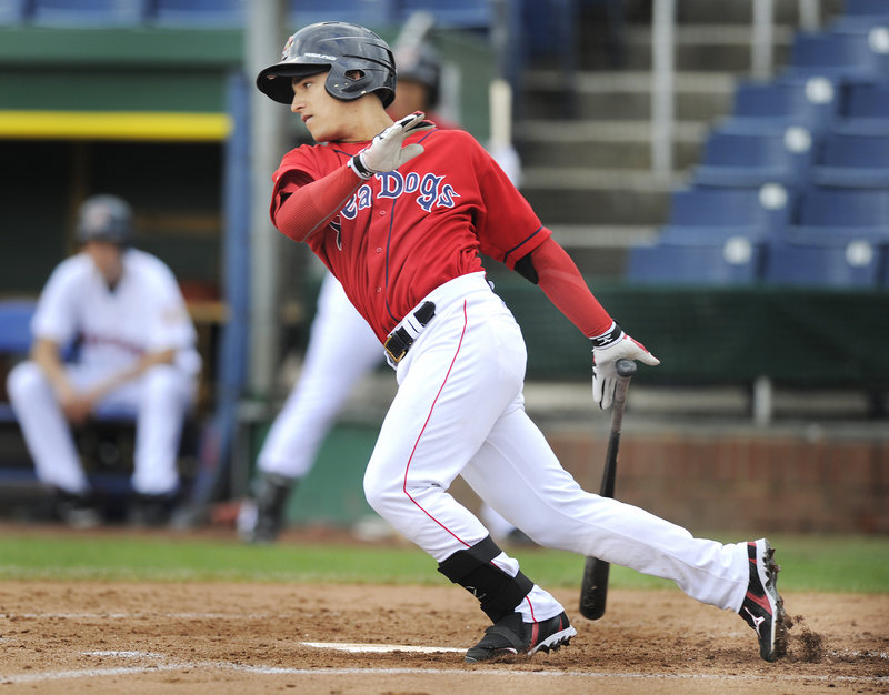 Jose Iglesias also has been a steady producer at the plate for the Sea Dogs.