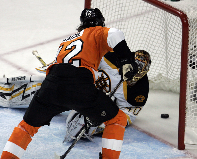 The Flyers executed their strategy of getting bodies in front of Bruins goalie Tuukka Rask as they won Game 4 in overtime Friday, and they’ll try to do the same Monday in Boston.