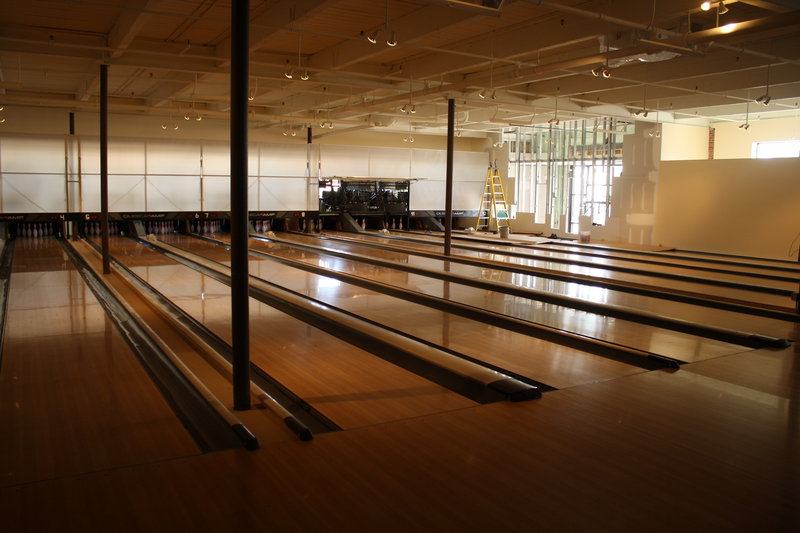 Bayside Bowl on Alder Street in Portland will feature 12 lanes, a bar and live music when it opens later this month or early June.