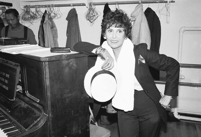 Singer Lena Horne is shown during rehearsal for her Broadway show “Lena Horne: The Lady and Her Music,” in New York City in April 1981. Horne died Sunday at age 92.