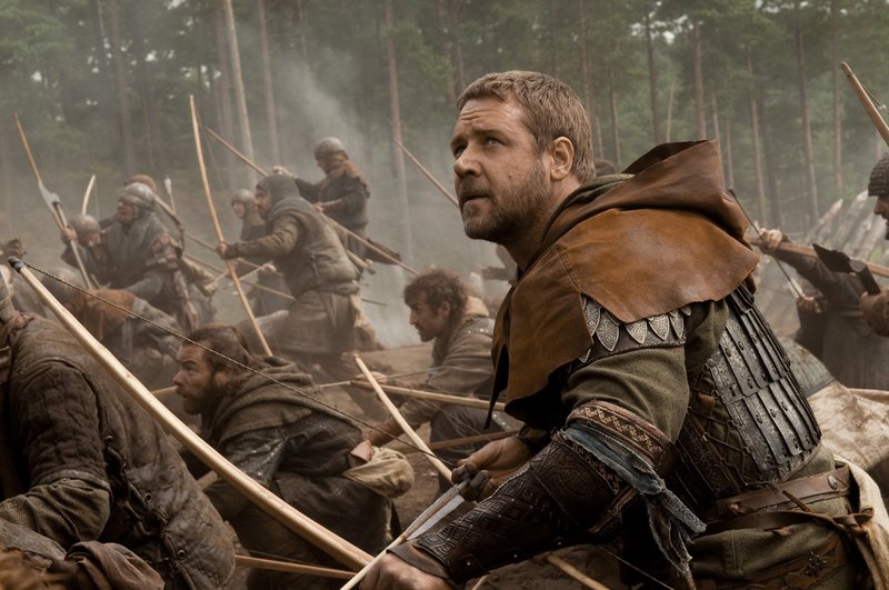 Russell Crowe stars in the title role in director Ridley Scott’s new movie, “Robin Hood.”