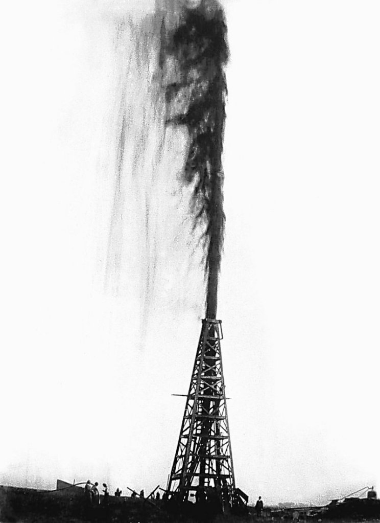 The Lucas gusher at Spindletop blows oil an estimated 200 feet into the air on Jan. 10, 1901 – a strike considered by many to be the birth of modern oil exploration, characterized by a no-holds barred, high-risk, high-profit business model. Although oil companies today emphasize an eco-friendly philosophy, some industry analysts say the “wildcat heritage” lives on. “It really is a sort of cultural fast forward from the Texas wildcatters,” says Richard Charter, a senior policy adviser for Defenders of Wildlife.