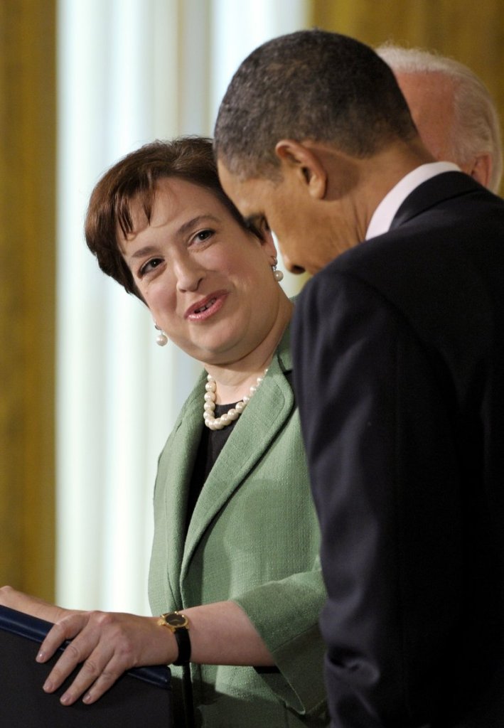 Supreme Court nominee Elena Kagan speaks to President Obama in the White House. The biggest question mark for Kagan’s appointment is her lack of judicial experience.