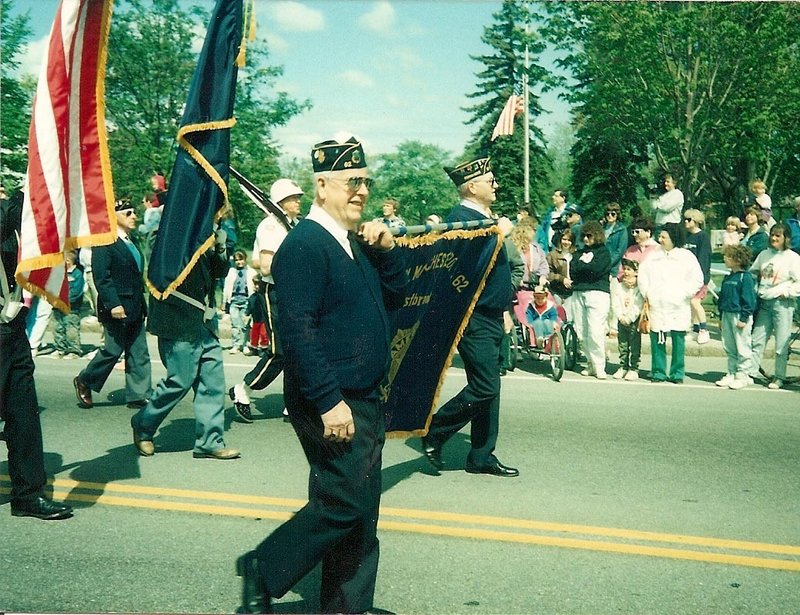Ronald Kenney, pictured marching as a member of the American Legion in one of many parades he was in, was considered the “family hero,” his daughter said.