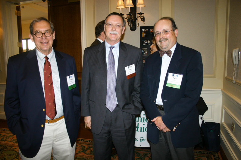 Horace "Hoddy" Hildreth, board chair of Diversified Communications, Carl Chatto of Baker Newman Noyes, and Paul Clancy of Diversified Communications.