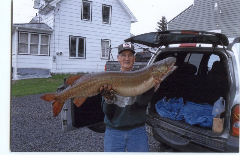 On May 15, Onezime Dufour caught a state-record-breaking muskellunge in the St. John River, state biologists confirm. The fish was 48 inches long and weighed 33 pounds. The previous record muskellunge, measuring 48 inches and weighing 31.69 pounds, was caught by Steve Thibodeau in Glazier Lake in September 2009.