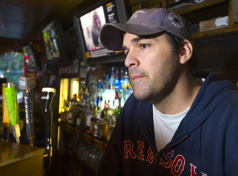 Bartender Jeff Nappi, of the ForePlay bar on Fore Street in Portland, says the text message system will allow him to alert other bars about patrons that might be looking for trouble.