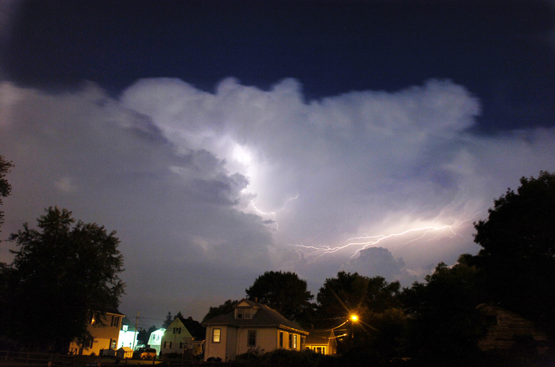 Lightning over Portland in 2006. Jack Milton