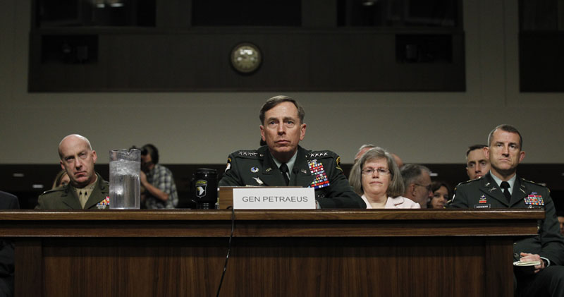 Gen. David Petraeus testifies on Capitol Hill today before the Senate Armed Services Committee hearing to be confirmed as President Obama's choice to take control of forces in Afghanistan.