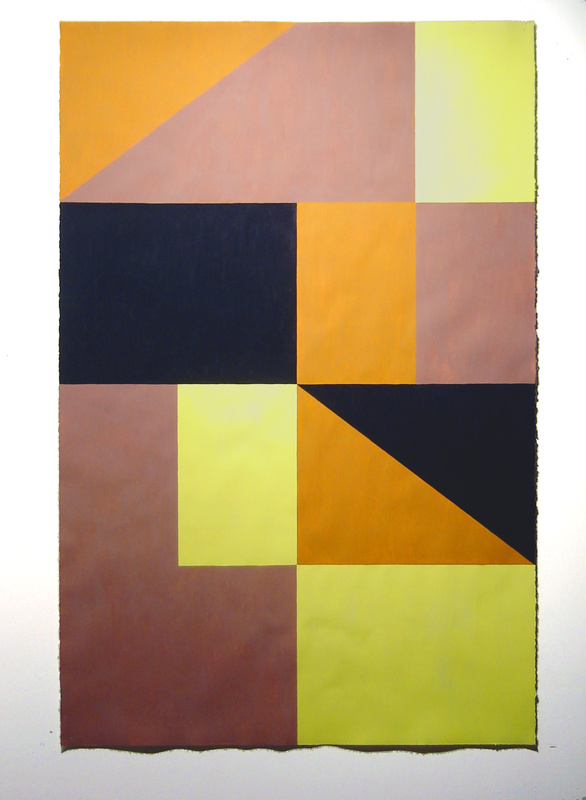Tisch Abelow’s “Untitled,” gouache on paper, 68 by 44.5 inches, 2010