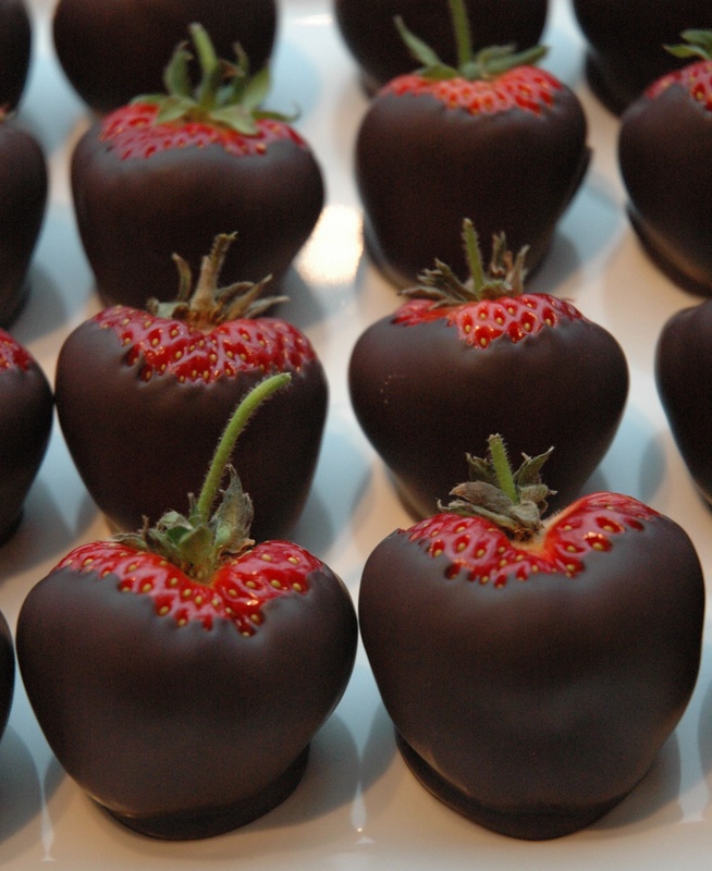 Dean’s Sweets’ chocolate-dipped strawberries.