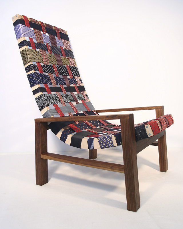 Necktie chair designed by Peter R. Russo of San Francisco