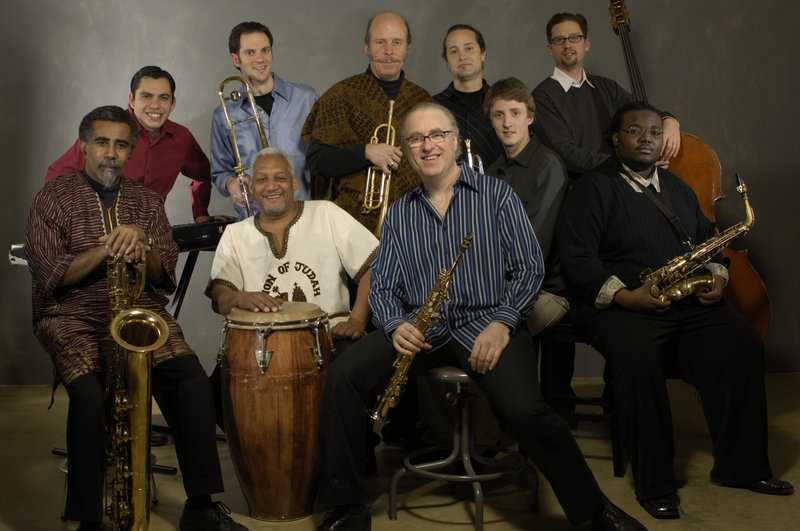 The Either/Orchestra performs a varied show of jazz, ranging from traditional to Afro-Cuban styles, in Brownfield.
