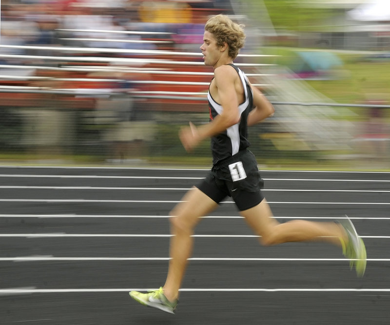 No matter the event, Will Geoghegan of Brunswick must have seemed like a blur to his rivals, winning three distance events as the Dragons captured the Class A championship.