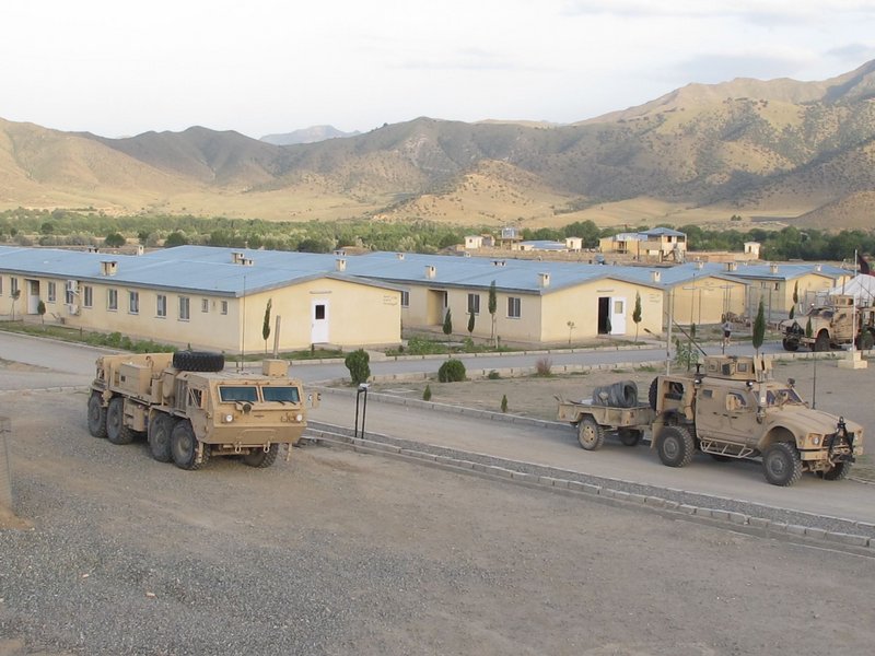 A view of Combat Outpost Dand wa Patan, home base for the Maine Army National Guard’s Bravo Company, 3rd Batalion, 172nd Mountain Infantry, on the border between Afghanistan and Pakistan.