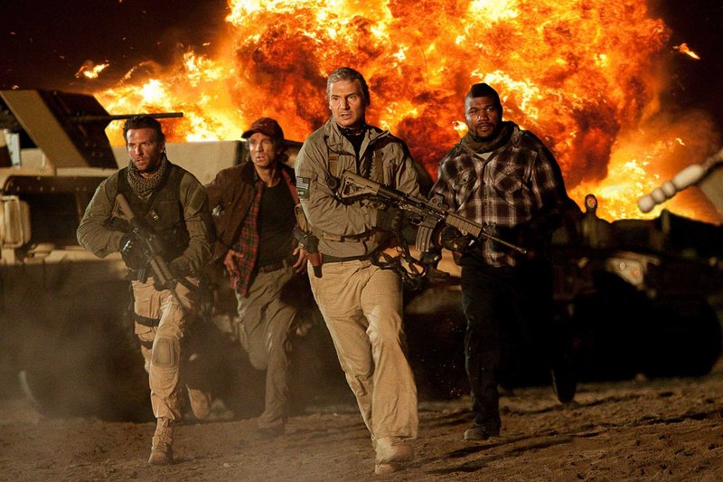 Bradley Cooper, Sharlto Copley, Liam Neeson and Quinton “Rampage” Jackson in “The A-Team.”