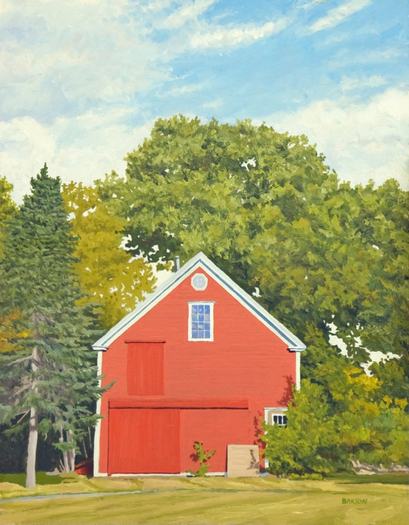 This painting by Bill Barton of Cape Elizabeth is among the works selected for the juried biennal.