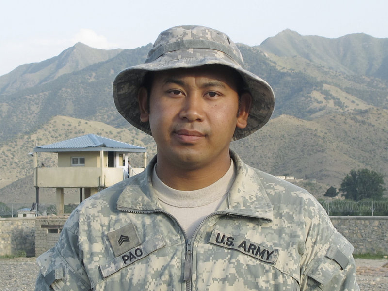 After surviving a perilous tour in Iraq in 2004-05, Sgt. San Pao of Standish now serves as a squad leader in Afghanistan for the Maine Army National Guard’s Bravo Company.