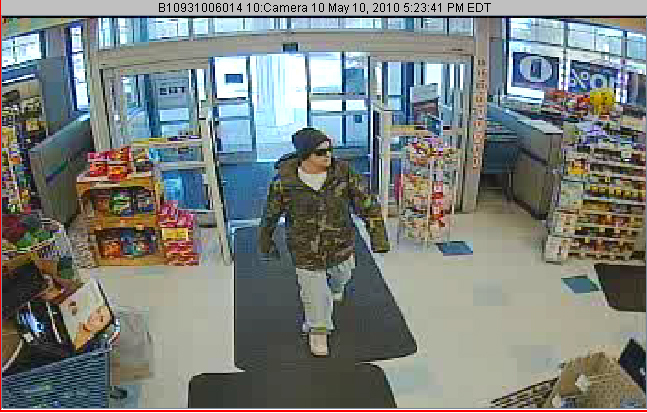 An offer of $1,000 has already generated telephone tips related to this robbery of the Rite Aid at 665 Roosevelt Trail in Naples on May 10. Detectives are following up on those leads.