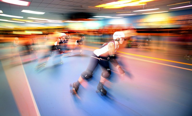 Maine Roller Derby, shown during a recruitment day last year, is offering something a little bit different for Father's Day – an exhibition event at Happy Wheels on Warren Avenue.