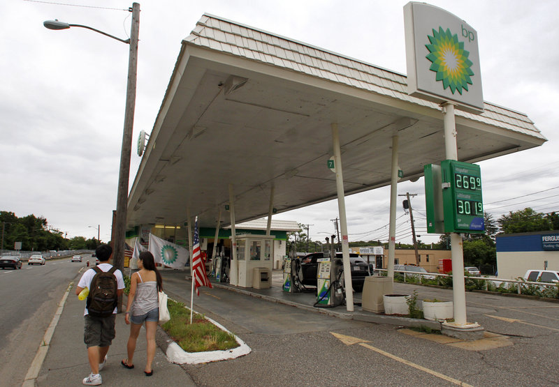 BP’s global network, including this gas station in Newton, Mass., posted a $17 billion profit last year. Said one observer: “The U.S. government will become insolvent before BP does.”