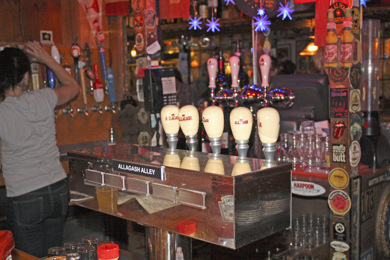 "Allagash Alley" at the Great Lost Bear's bar area is dedicated to a selection of Allagash brews, made in Portland.
