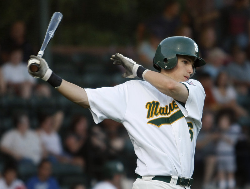 Regan Flaherty was a potent hitter at Deering High, but he only got 24 at-bats as a freshman at Vanderbilt. This summer, he'll hone his offense with the Sanford Mainers.