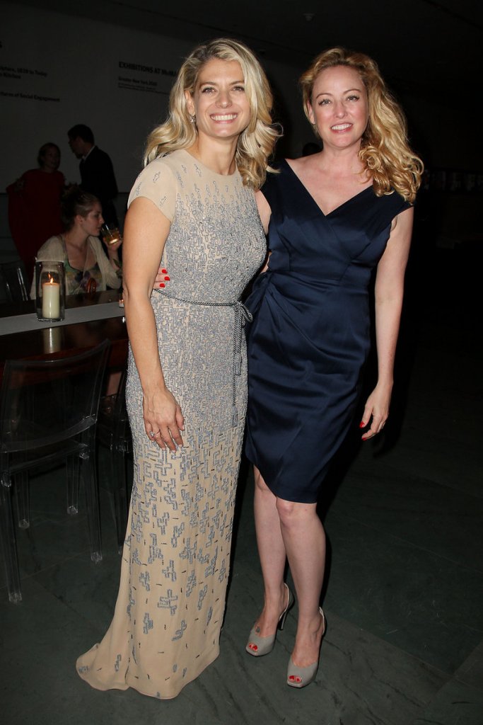 Actress Virginia Madsen, right, and director Angela Ismailos attend the after-party for the New York premiere of the new film by Ismailos, “Great Directors,” on Tuesday. Madsen, the sister of actor Michael Madsen, says that both of them were very serious about acting careers from the very beginning.