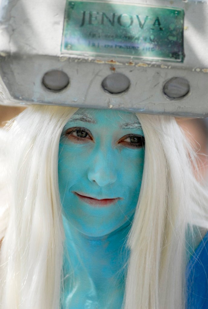 Kelly Fennell of Saco costumed herself as the character Jenova, an antagonist from the “Final Fantasy” video game sagas.