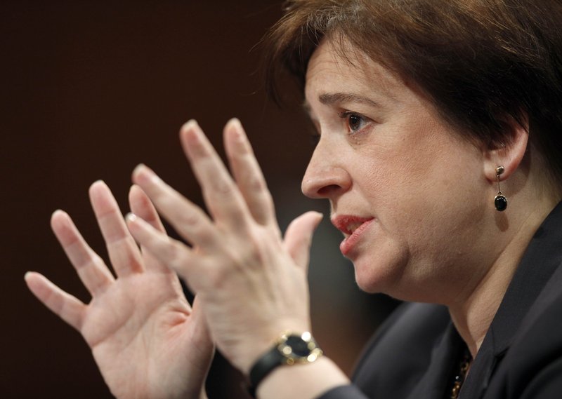 Supreme Court nominee Elena Kagan testifies Tuesday before the Senate Judiciary Committee. She rebutted GOP efforts to tie her to the left. “(My) politics would be, must be, have to be completely separate from my judging,” she said.