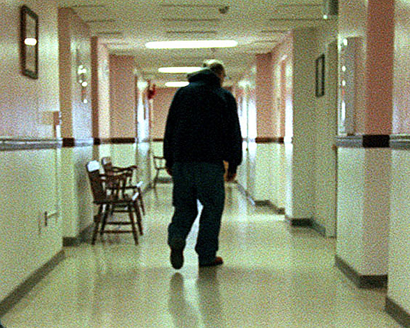 A corridor of the former Augusta Mental Health Institution.