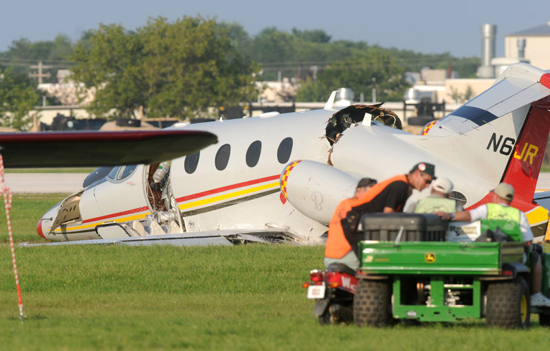 NASCAR team owner Jack Roush was in serious but stable condition after walking away from the crash of his jet at Wittman Regional Airport in Oshkosh, Wis. Roush was landing his plane when the accident occurred.