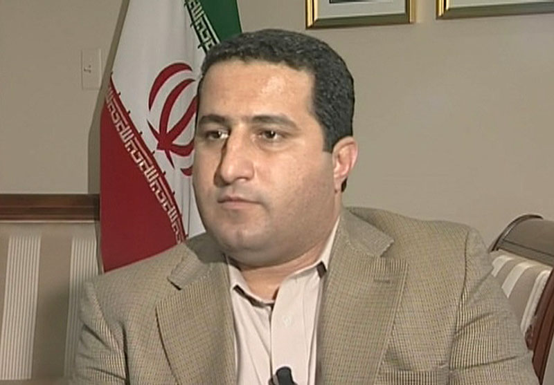 Image from TV purports to show Iranian scientist Shahram Amiri during an interview in the Iranian interests section of the Pakistan embassy in Washington, D.C.