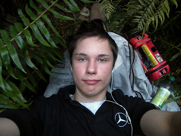 Colton Harris-Moore in a self-portrait provided by Bahamas police.