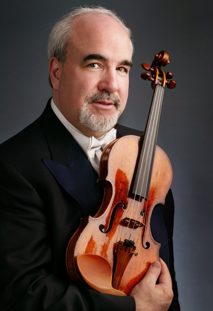 Glenn Dicterow, first violinist with the New York Philharmonic, will perform Friday at Brunswick High School.