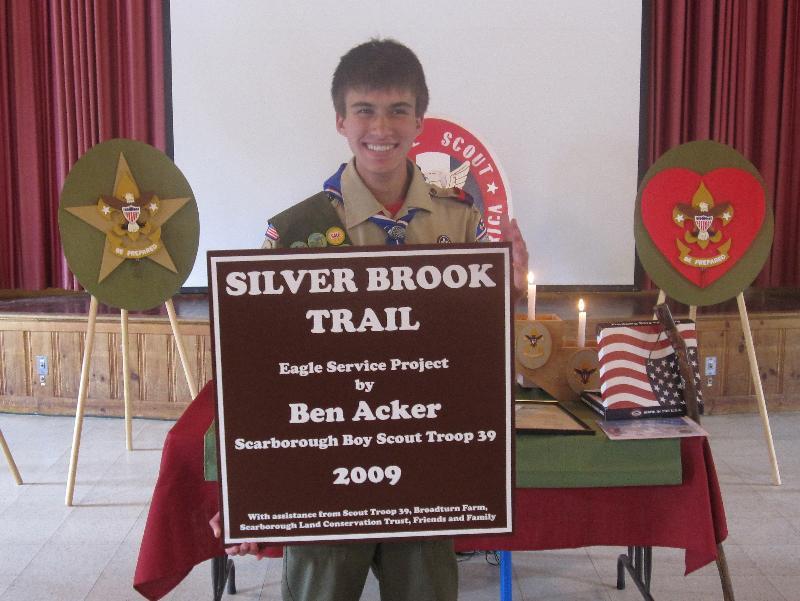 Benjamin Acker is honored as a new Eagle Scout.