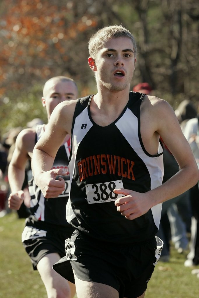 Will Geoghegan of Brunswick capped his high school career with three individual Class A state championships, and he played a key role in the Dragons' run for a Class A team title.
