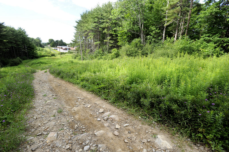 Plans are to improve this path behind the old Wescott Junior High School to be part of the Mountain Division Trail, which starts in Standish near Sebago Lake. Westbrook's leg of the trail begins on Bridge Street and will enter Portland at Bridgton Road.