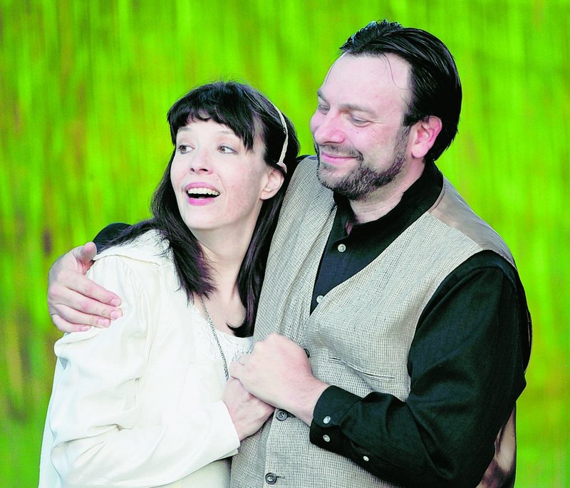 Laura Graham and Keith Anctil in a scene from "As You Like It."