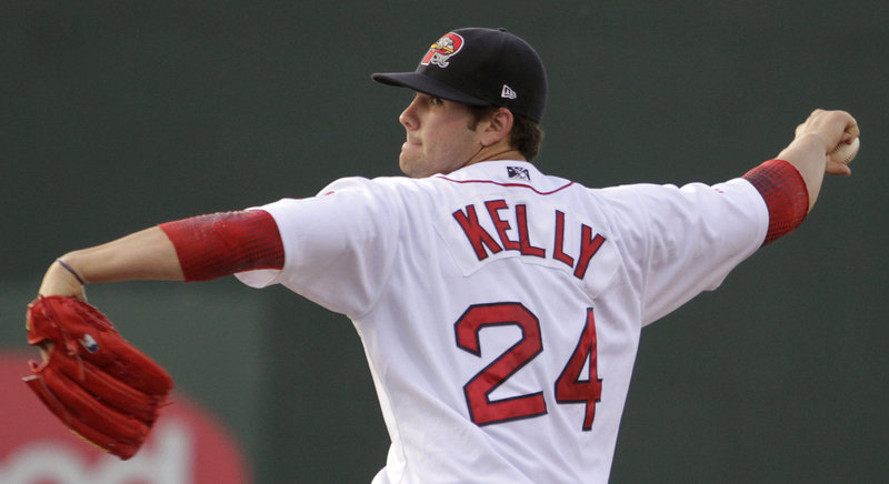 Portland starter Casey Kelly struck out three batters in the first inning Tuesday, but he also gave up three doubles and posted New Hampshire an early 2-0 lead.