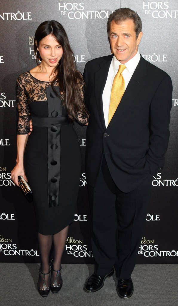 Oksana Grigorieva and Mel Gibson, shown at a film premiere in February, are involved in a dispute over custody of their 8-month-old daughter.