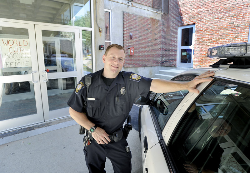 Portland police Officer Tony Ampezzan is the new senior lead officer for Parkside and the West End and will work out of a new location at Reiche Community School.