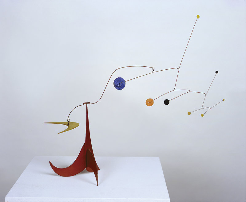 Untitled, painted metal and wire, by Alexander Calder, is among the sculptures in the Lunder Collection.