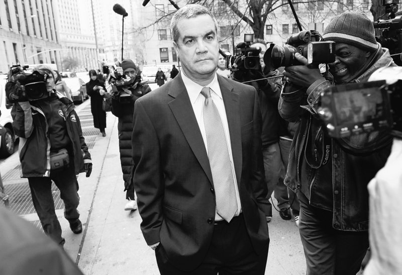 Robert “Joe” Halderman leaves Manhattan criminal court in 2010, after he was charged with attempted grand larceny for trying to extort $2 million from David Letterman.