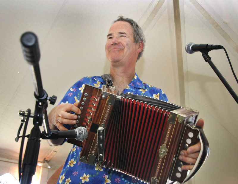 Jimmy Joseph of JimmyJo & the Jumbol’ayuhs entertains with his accordian.
