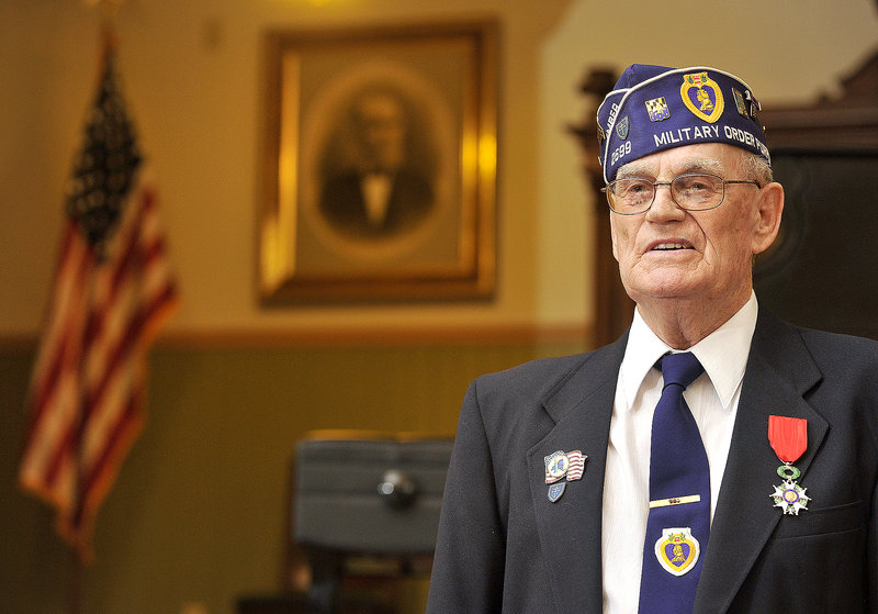 Elvert Pooler of Sanford received the Legion d'Honneur medal, the highest honor bestowed by France, in recognition of his heroism and his part in the liberation of the country in 1944.