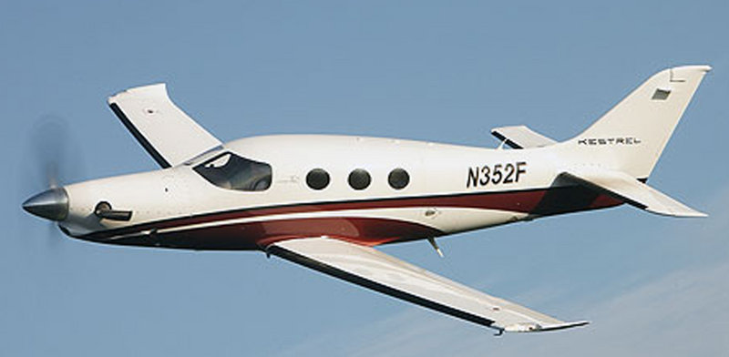 The Kestrel Aircraft Co. plans to build turboprops like this one at Brunswick Landing.