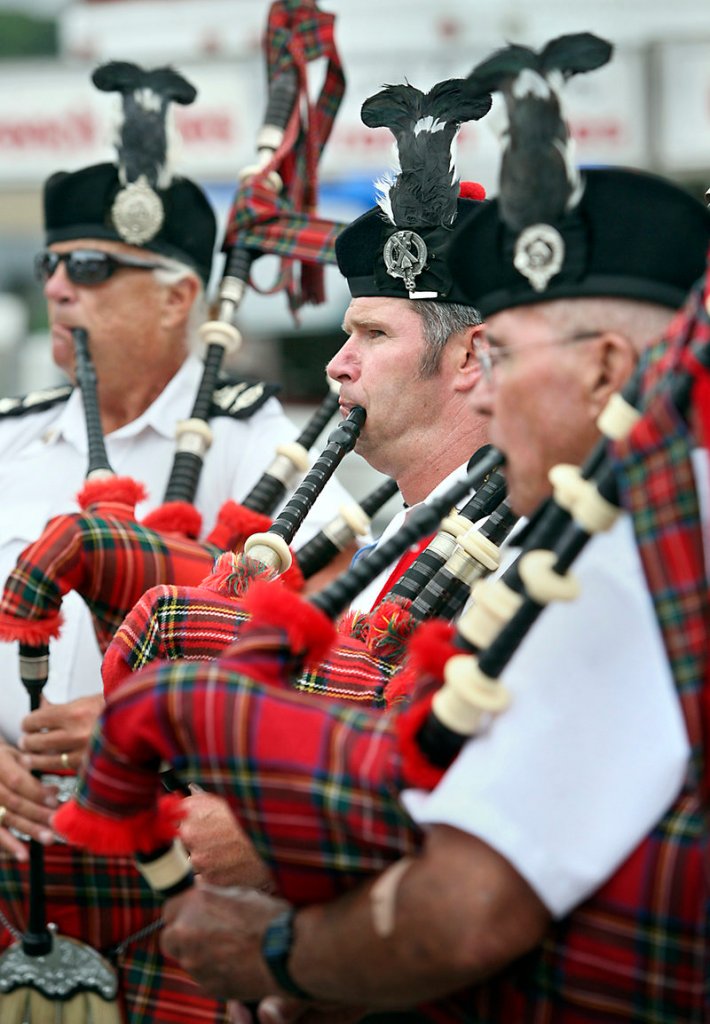 Chuck Kincer and the Kora Highlanders perform during Richmond Days on Saturday. The Kora Highlanders played in the morning parade and did a impromptu performance in the afternoon.