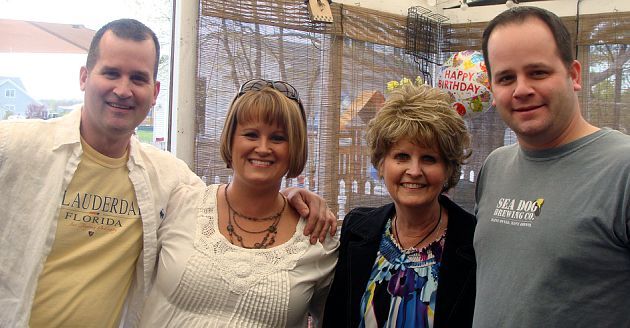 Anita Troegner, second from right, is seen with her children, from left, Joseph Troegner, Anita Belanger and John Troegner.