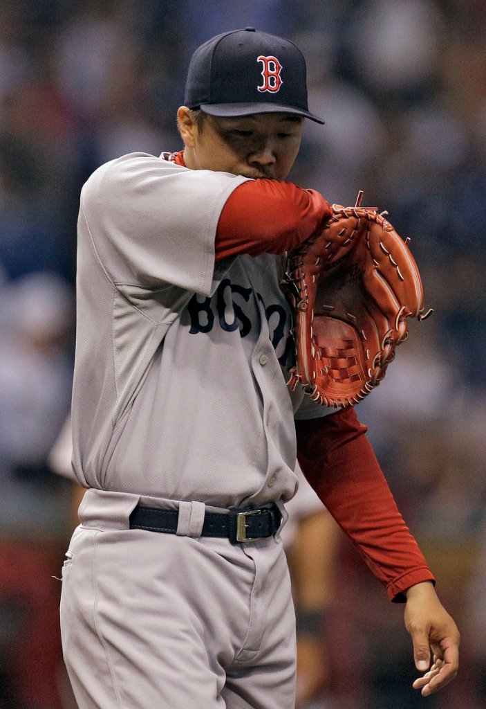 Hideki Okajima’s implosion Sunday is evidence that Red Sox’s bullpen could use some help via a last-minute trade.